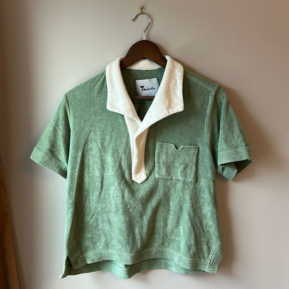 Tombolo Terry Polo Resort Beach Shirt - Men’s Small